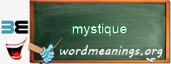 WordMeaning blackboard for mystique